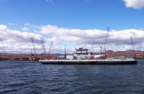 Lake Champlain Ferry bypasses Crown Point Bridge