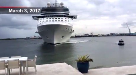 Fend Off! Cruise Ship Nearly Hits a House in Fort Lauderdale